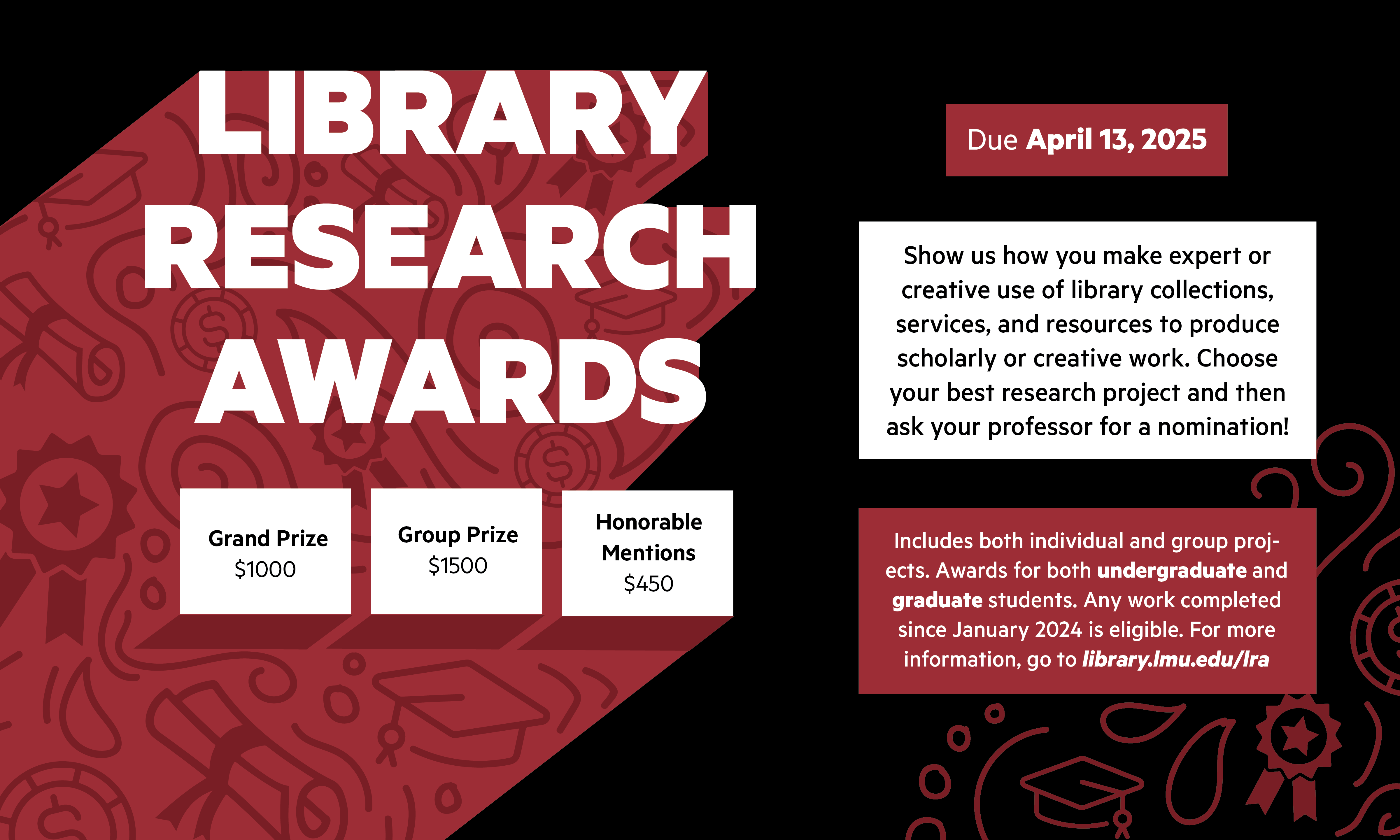 Library research awards information